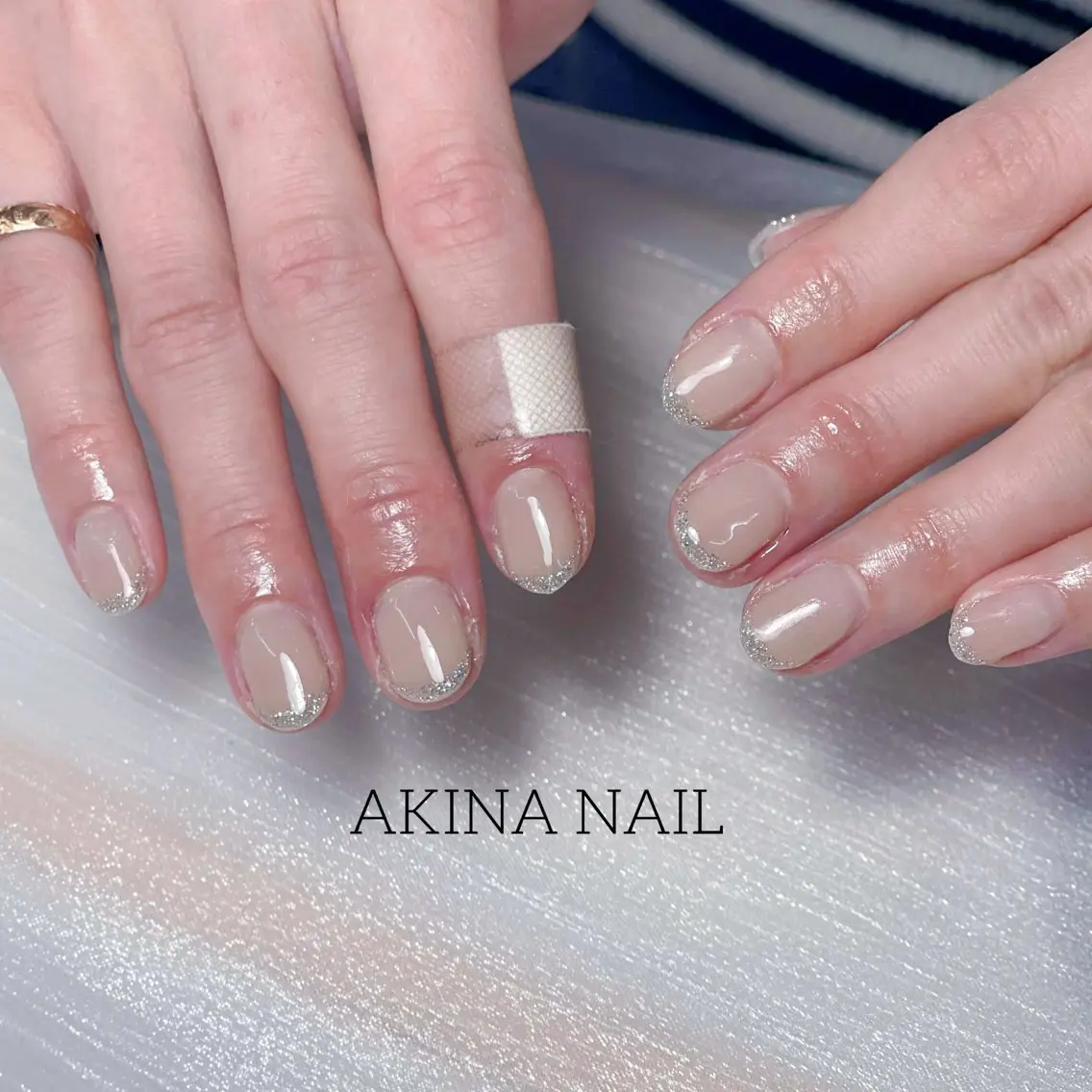 ショート ハンドネイル Akina Nail 亀戸のネイルデザイン