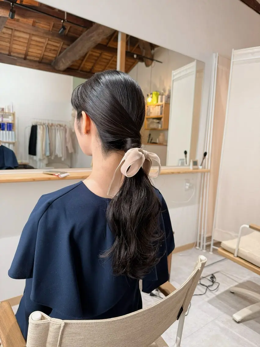 ロング ヘアアレンジ ポニーテール ロング ヘアセット h a k u 大倉 卓人のヘアスタイル