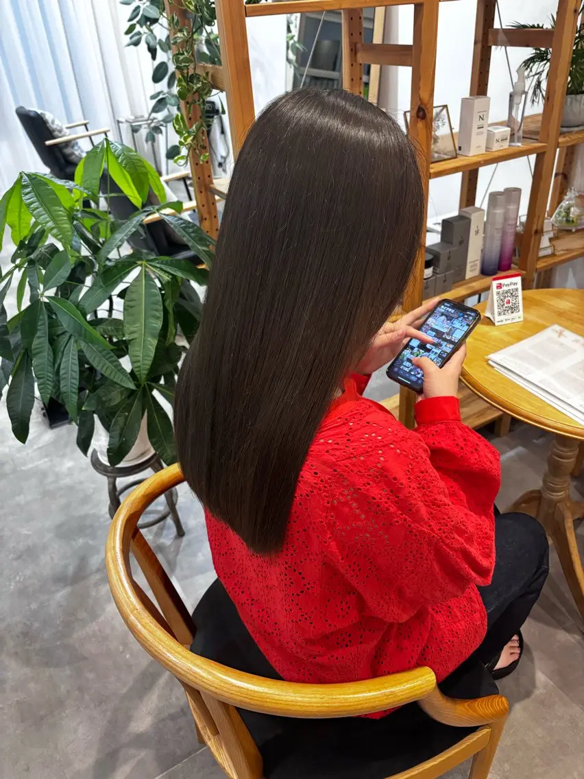 ロング 由良 龍也のヘアスタイル