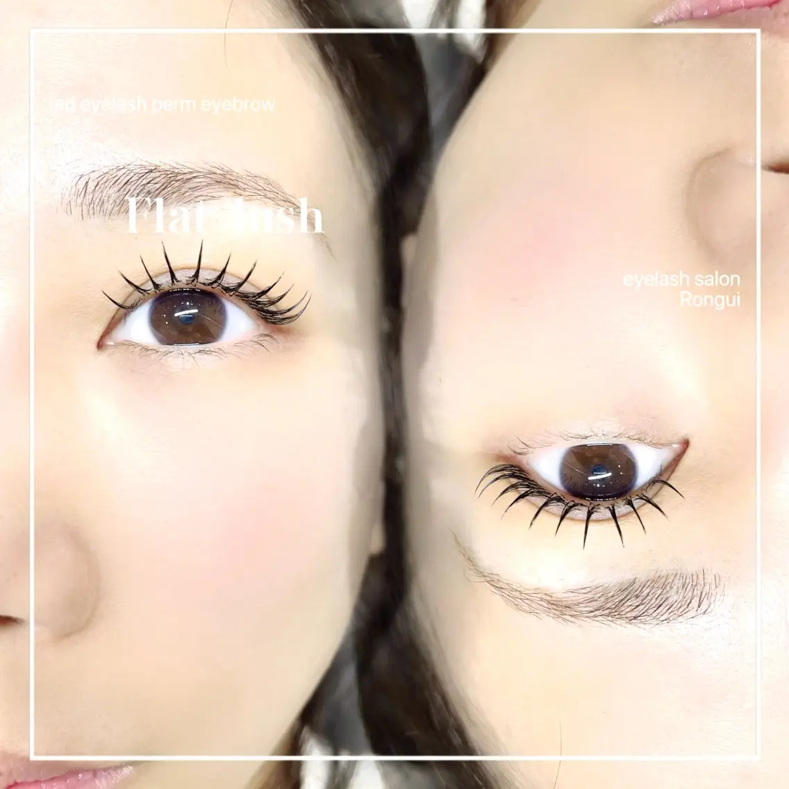 マツエク・マツパ フラットラッシュ eyelash Ronguiのマツエク・マツパデザイン