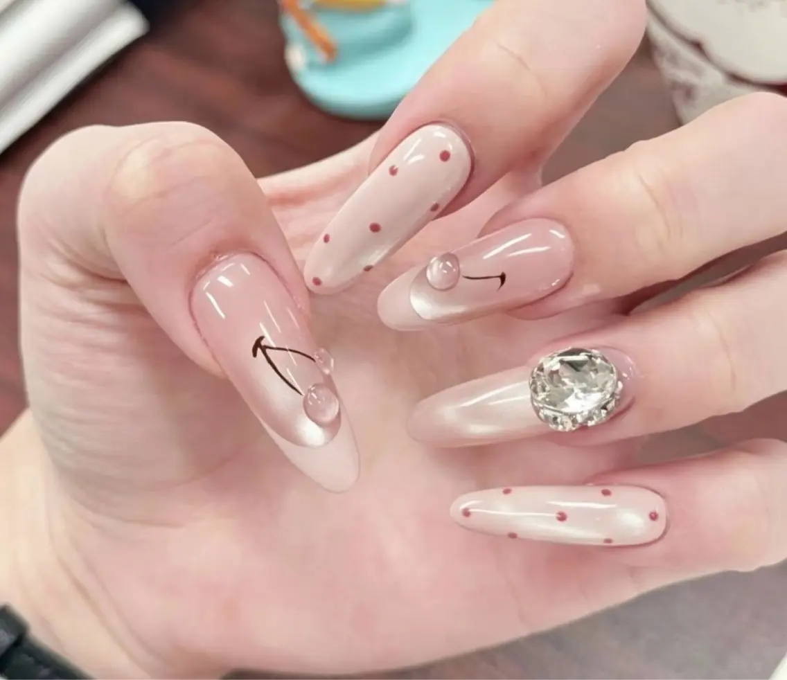 ネイル ハンドネイル H3 Nail Tsuki🦋💙のネイルデザイン