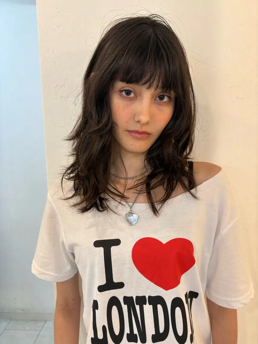 ミディアム カット eri kinjoのヘアスタイル