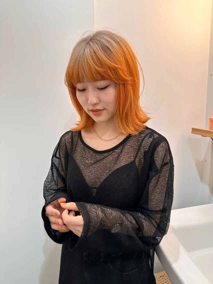 🏷️【平日限定】カット+ブリーチオンカラー+トリートメント🏷️の写真