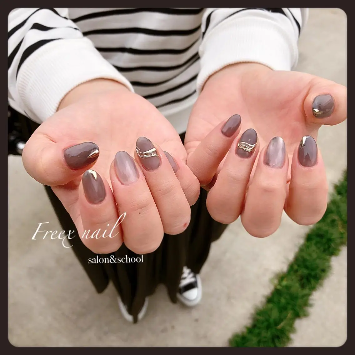 ネイル ミラーネイル freex nail /ニュアンス/個性派のネイルデザイン