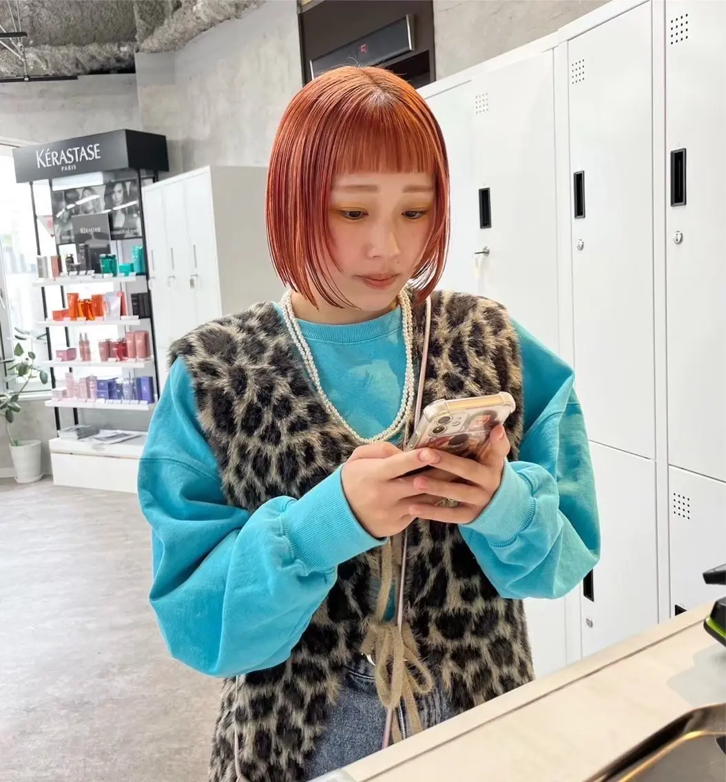 カラー オレンジ ヘアカラー 紗良🪐💫 /個性派ヘア🌟のヘアスタイル