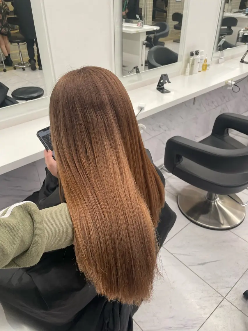 ロング カラー ヘアアレンジ ヘアカラー トリートメント ヘアセット 💗横浜美容室 💗HARUNAのヘアスタイル