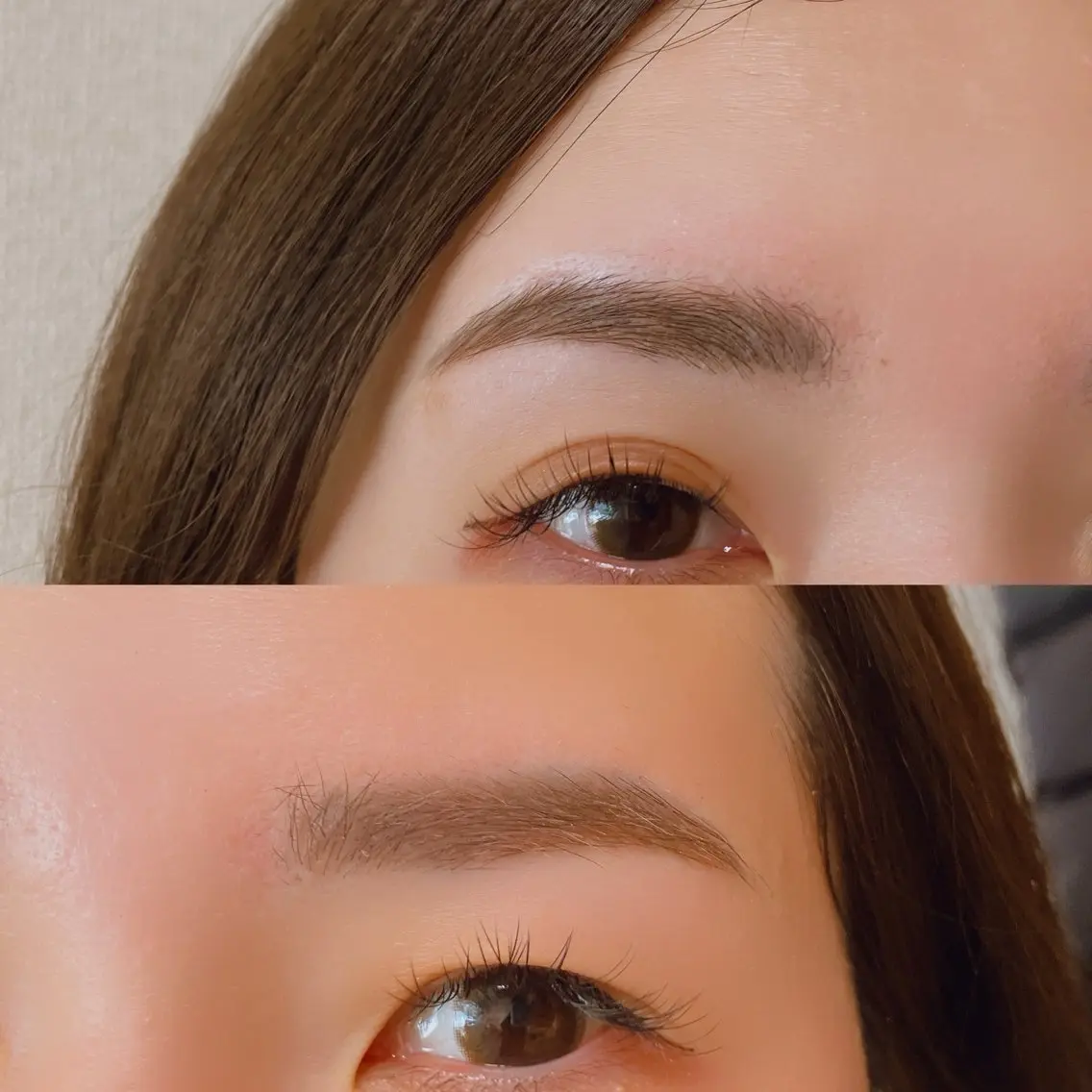 眉スタイリング＋眉、額ワックス（間引きあり）の写真