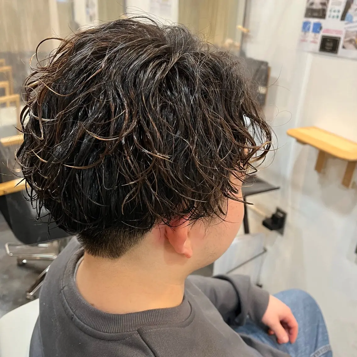 パーマ メンズ 橋野 来夢のヘアスタイル