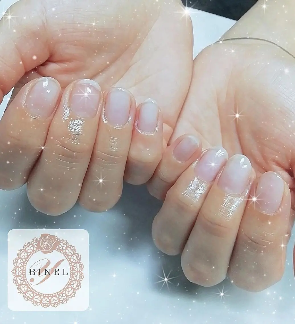 ネイル クリアネイル ハンドネイル Nail Salon Y.BINELのネイルデザイン