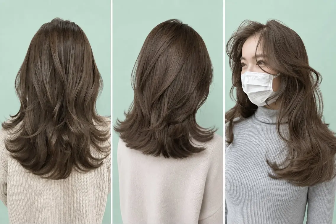 【ミントグリーン限定💚】ダブルカラー+髪質改善トリートメント+メンテナンスカット✂︎の写真
