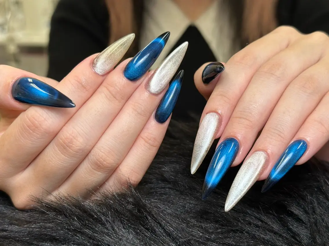 ネイル チークネイル ドット フレンチネイル グラデーション 韓国ネイル ハンドネイル Lisa Nail Salonのネイルデザイン