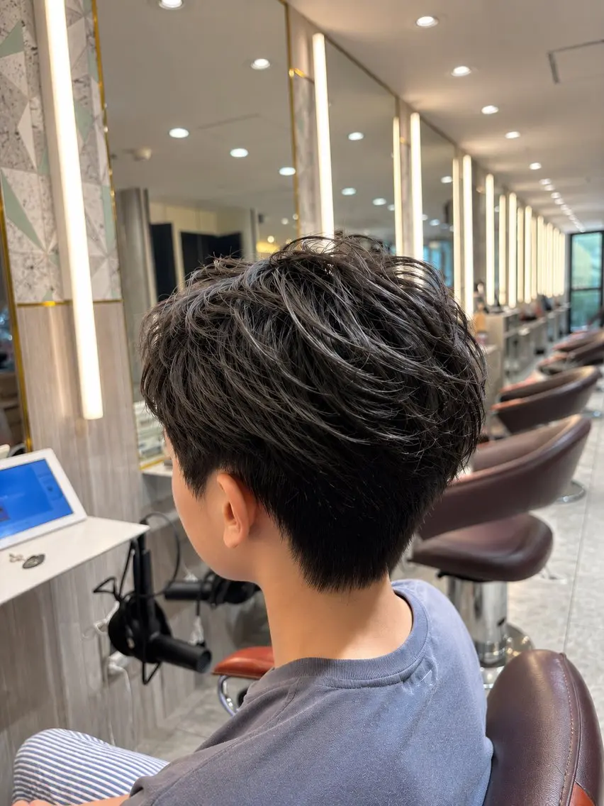 メンズ キッズ 李 文のヘアスタイル