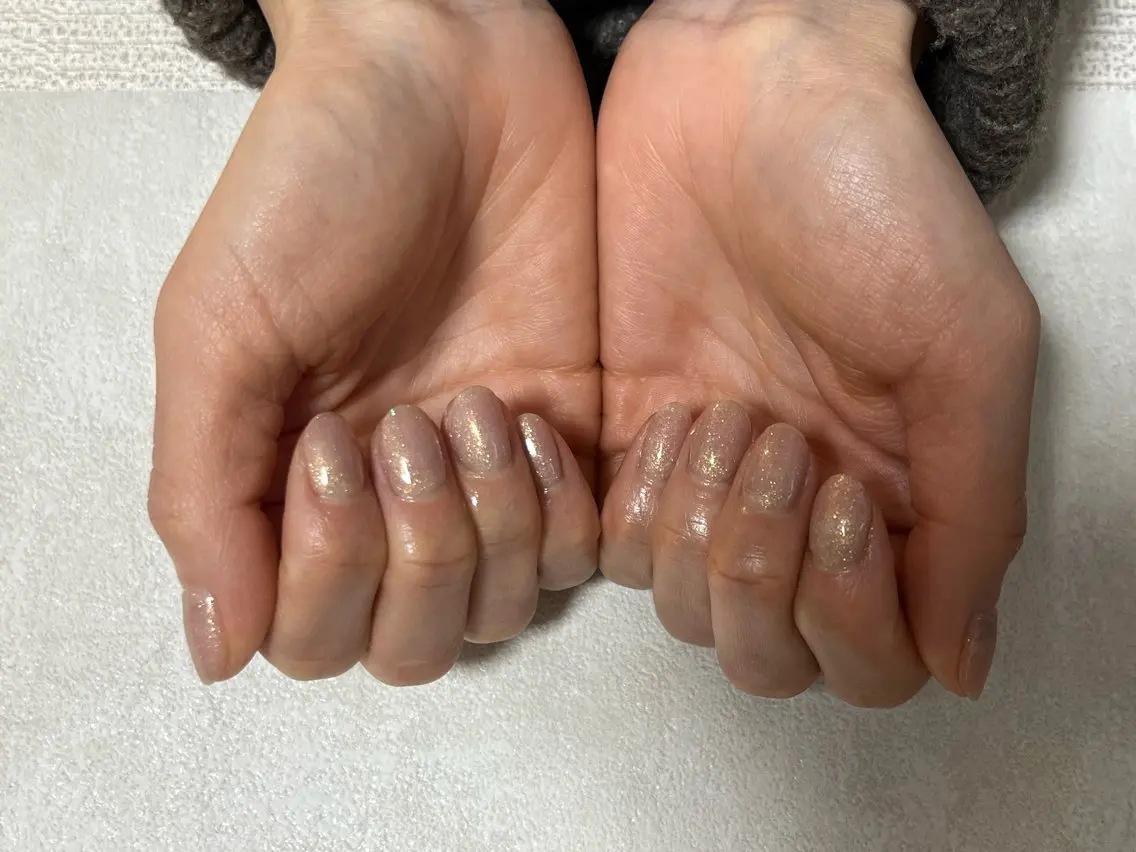ネイル オーロラネイル フットネイル フレンチネイル ジェルネイル ハート ハンドネイル kiki nail たまプラーザのネイルデザイン