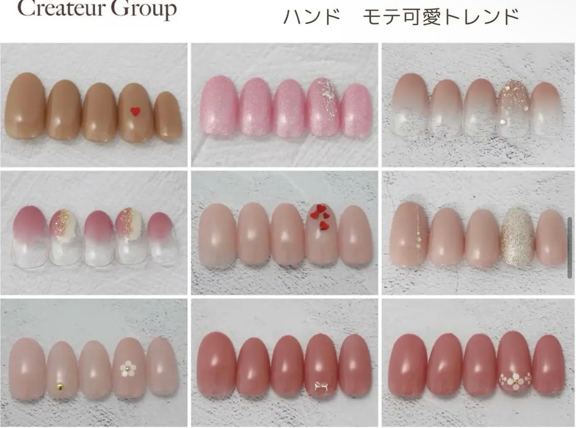 ネイル ハンドネイル クレアラルーチェ米子 モデル募集のネイルデザイン