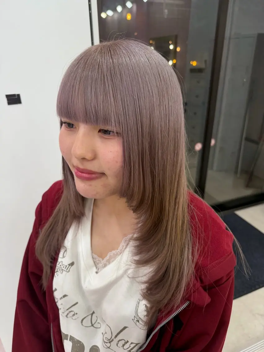 ロング カラー 【暖色カラー＋ブリー チ特化】💟まなみのヘアスタイル