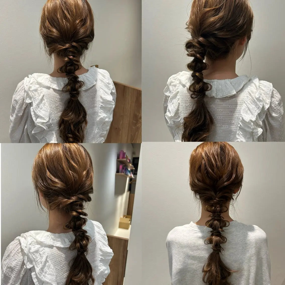 夏祭りやイベントに!☀️🍉タイト大人っぽ系でもふわふわ可愛い系でもおまかせ✨🙆🏻ヘアアレンジ編み下ろしスタイル💗の写真