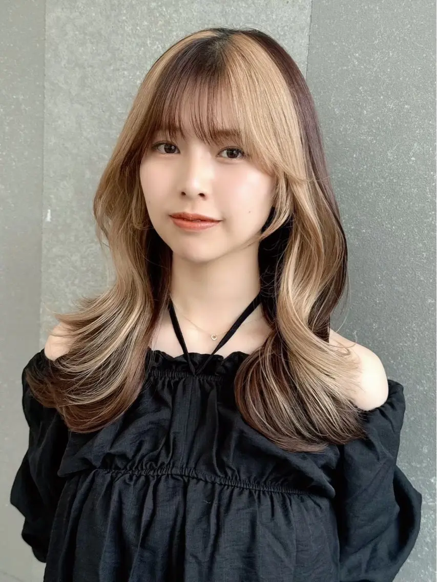 ロング ボブ 韓国風ヘア レイヤーカット 似合わせカット 韓国ヘア/艶カラー /レイヤー/るい🐬のヘアスタイル