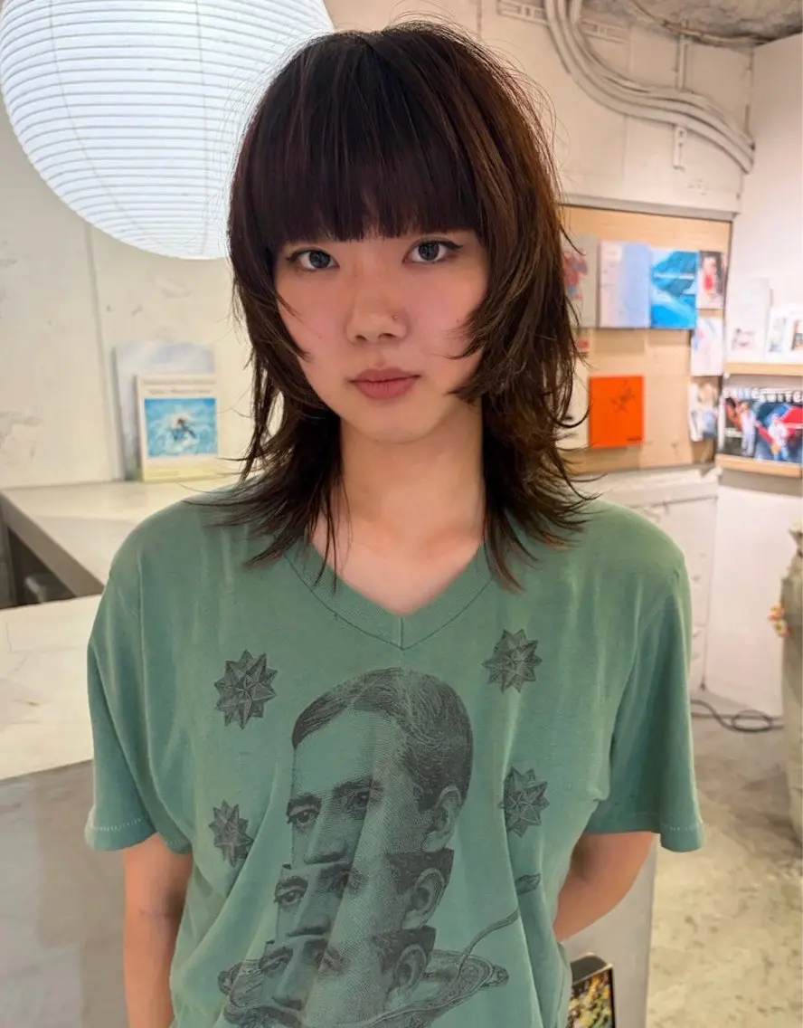 ミディアム カラー ブラウンカラー レイヤーカット カット ヘアカラー トリートメント 村上雅人 ナチュラルモードのヘアスタイル