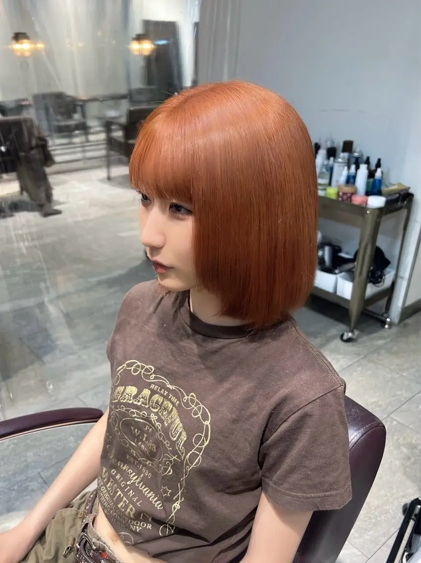 ミディアム カラー 🎀ハイトーン・艶 カラー HANA🎀のヘアスタイル