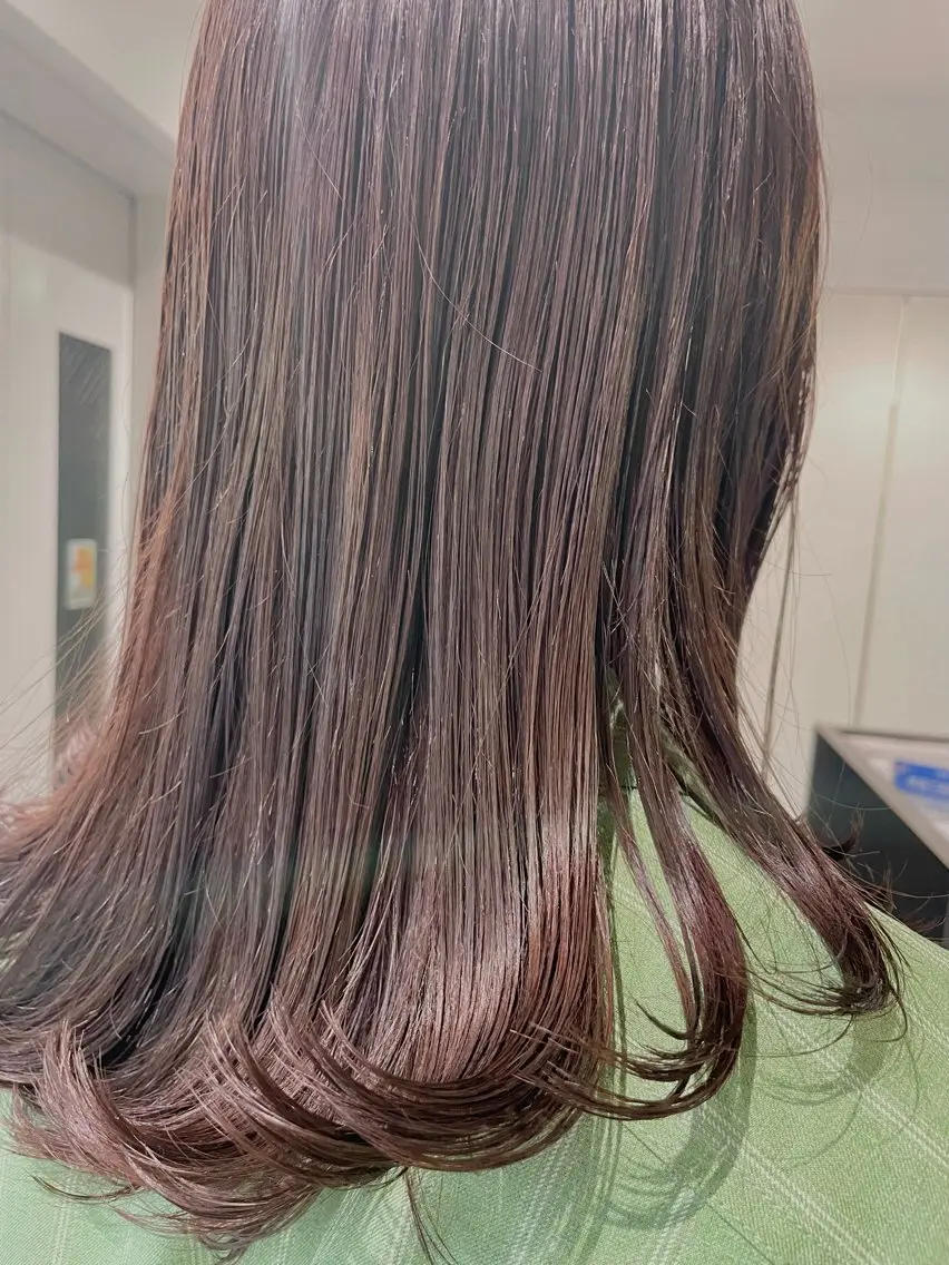 ミディアム カラー ベージュカラー ラベンダーカラー ラベンダーベージュ ダブルカラー🦖 /髪質改善⚡️しおりのヘアスタイル
