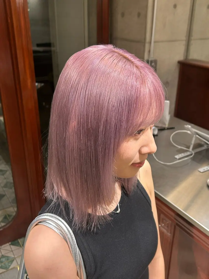 ミディアム ヘアカラー iris🌙 miyuのヘアスタイル