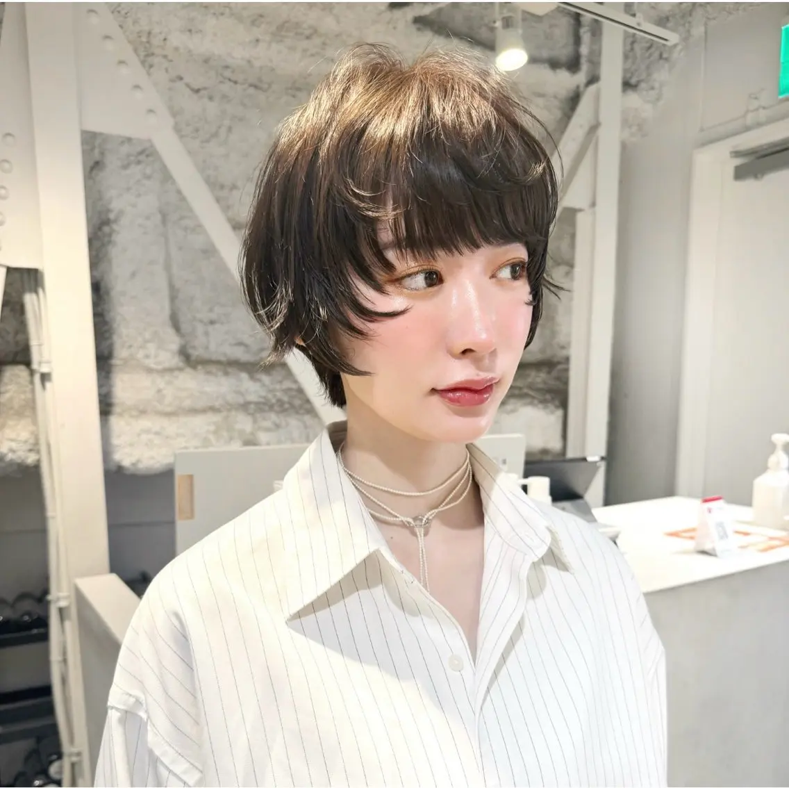 ショート カット ヘアカラー 骨格診断で絶対可愛い ✨丸みショート✨凌弥のヘアスタイル