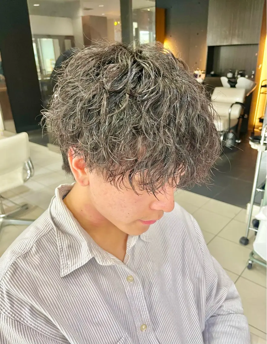 ショート パーマ メンズ 【パーマ特化美容師 】👑Yoshiyaのヘアスタイル