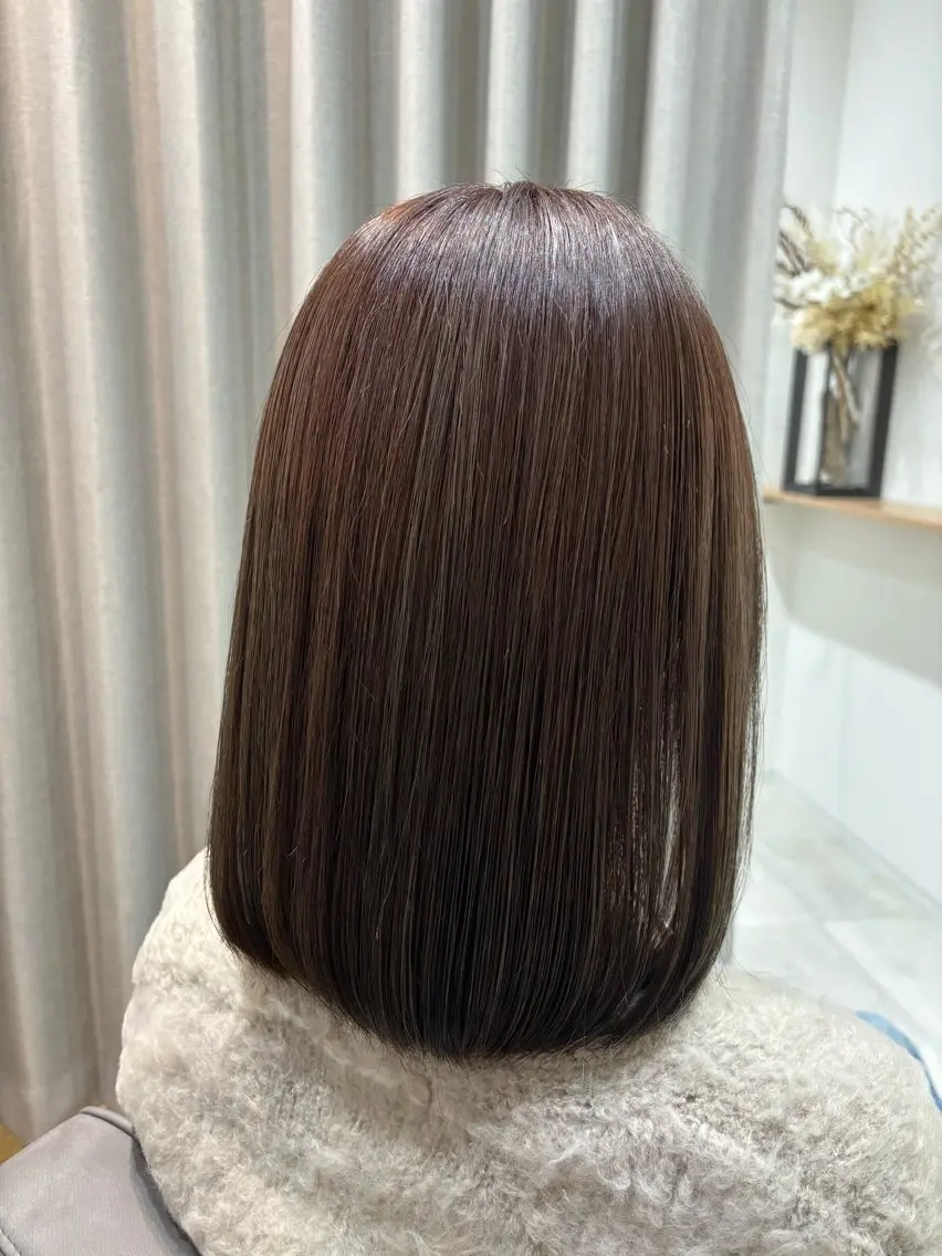 セミロング カラー ベージュカラー 🤍美髪縮毛/髪質 改善/池上夏凜🤍のヘアスタイル