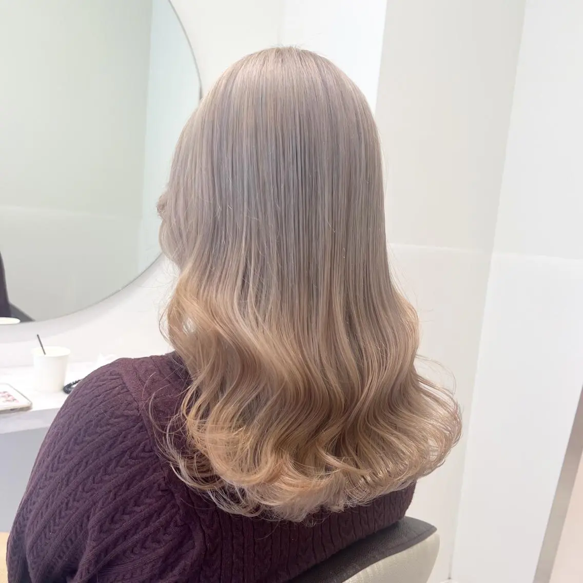 ミディアム カラー 🩵ブリーチカラー MIORI🩵のヘアスタイル