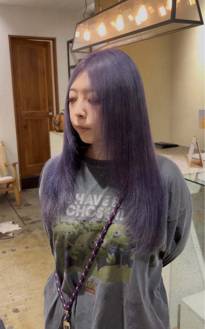 ロング カラー ヘアカラー トリートメント SAKURA 🍒⁎ .。❀ *のヘアスタイル