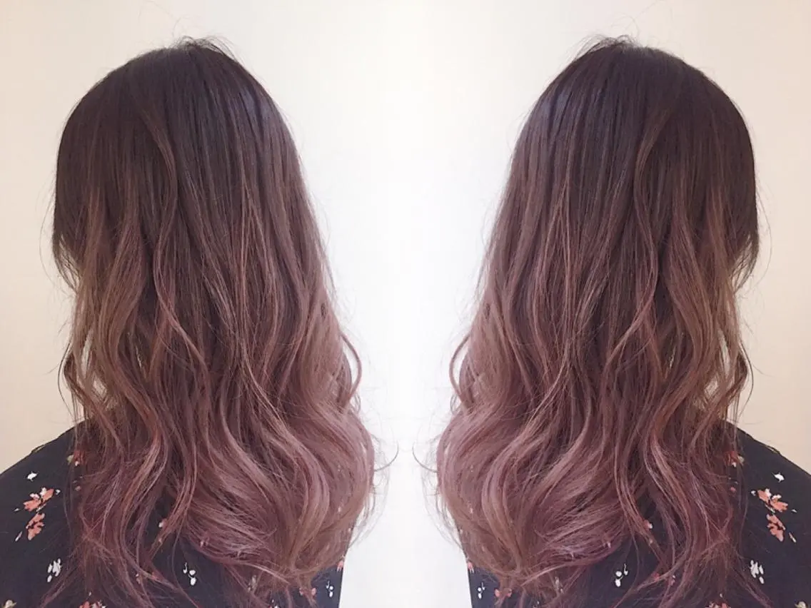 カラー ヘアアレンジ アディクシーカラー アッシュ バレイヤージュ ベージュカラー ブリーチ ✨ハイクオリティ✨ 山本香也のヘアスタイル