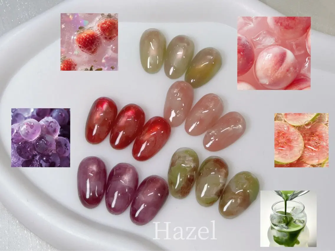 🫐マグネットベース フルーツニュアンスネイル🍒の写真