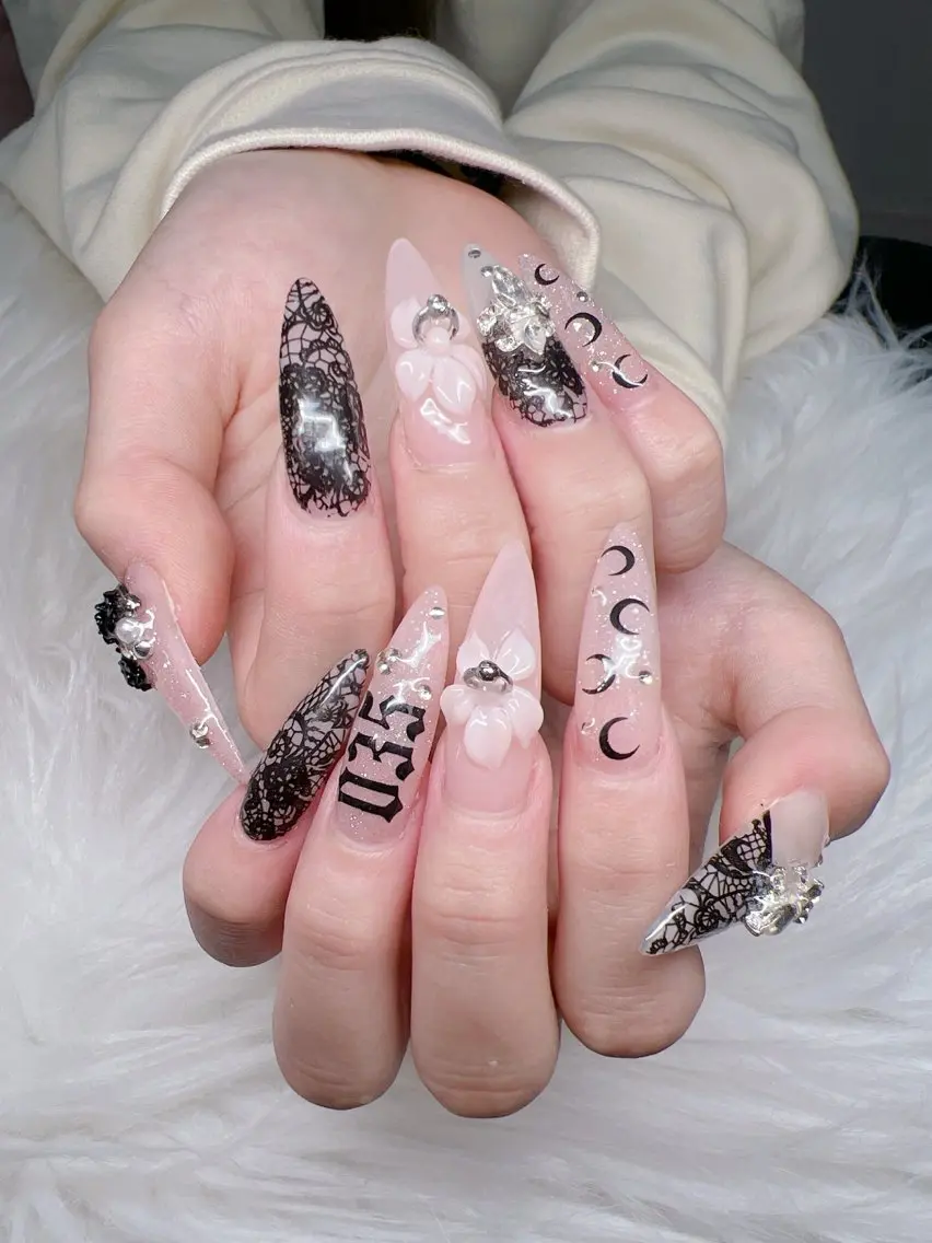 ネイル ハンドネイル Lee Nails チップ長さだし専門店のネイルデザイン