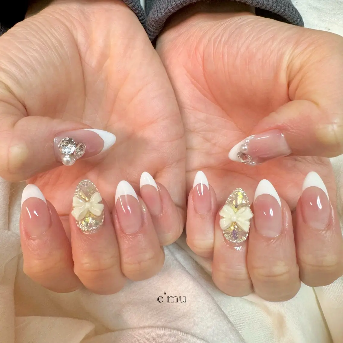 ネイル ワンホンネイル ハンドネイル nail salon e'mu💐のネイルデザイン
