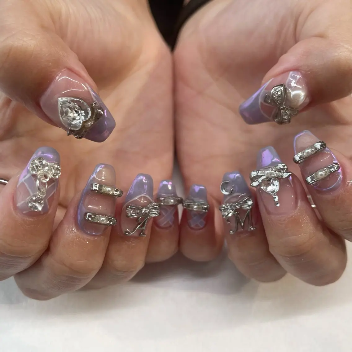 ネイル ハンドネイル 💎🐰 saki. m 🐰💎のネイルデザイン