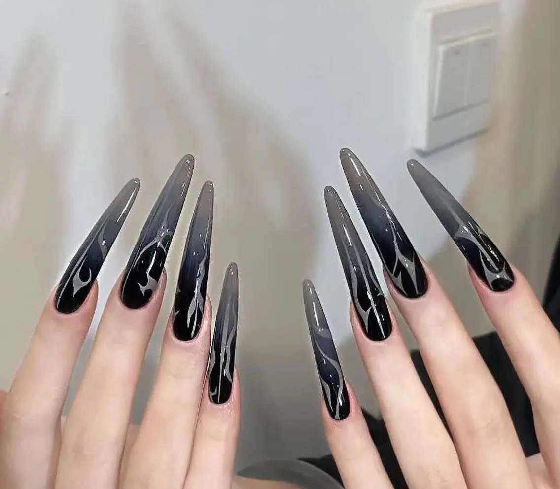 ネイル フラワーネイル フレンチネイル ジェルネイル ガラスフレンチ ハート ハンドネイル BabyYouMi nailのネイルデザイン