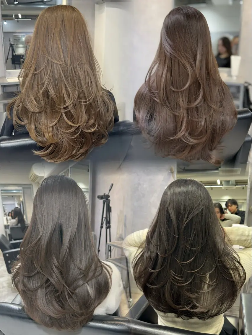 ロング 透明感カラー🇰🇷 レイヤー✨桑原　研太のヘアスタイル