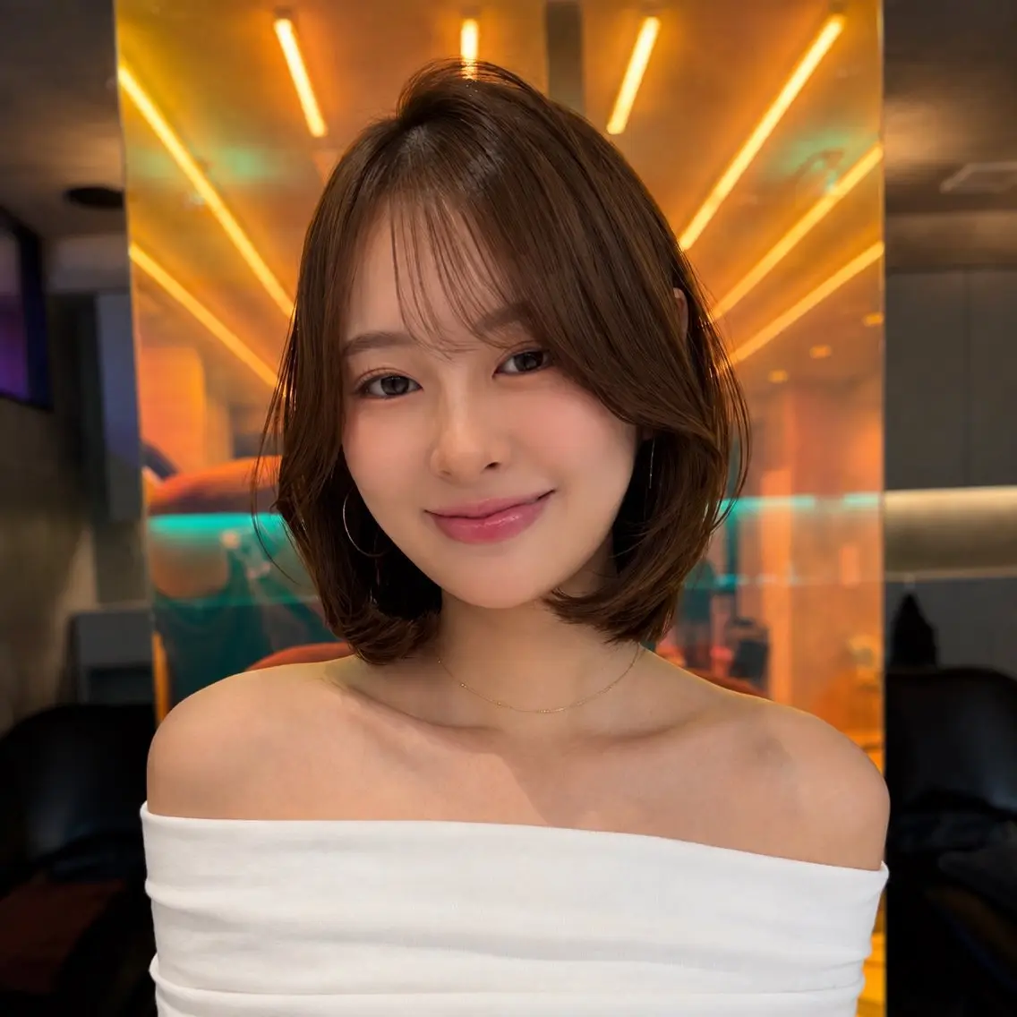ミディアム カラー カット ヘアカラー トリートメント 🩷小川大輔🩷 ボブ/インナーカラーのヘアスタイル