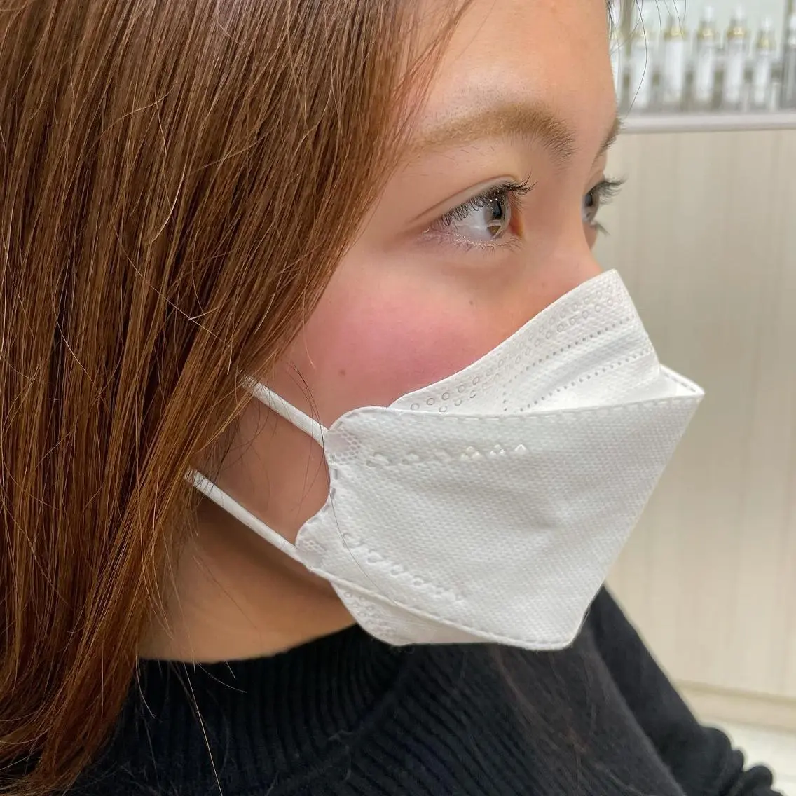 ミディアム カラー パーマ ヘアアレンジ メンズ キッズ マツエク・マツパ ミディアムパーマ メンズパーマ まつげパーマ 一重×まつ毛パーマ sara 荒井店のヘアスタイル