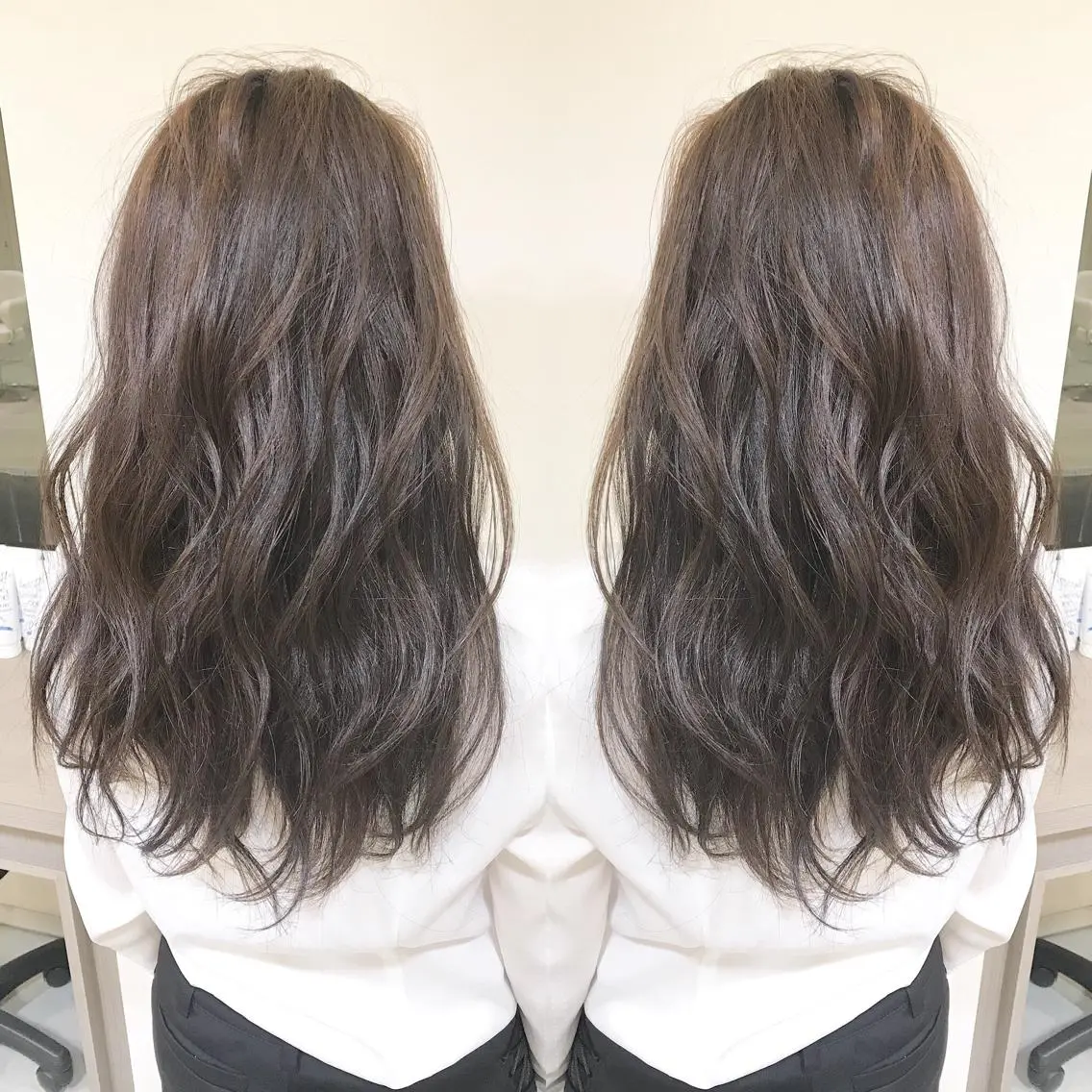 ロング カラー ブラウンカラー ナチュラルブラウン ヘアカラー トリートメント Miru by INCE HAIRのヘアスタイル