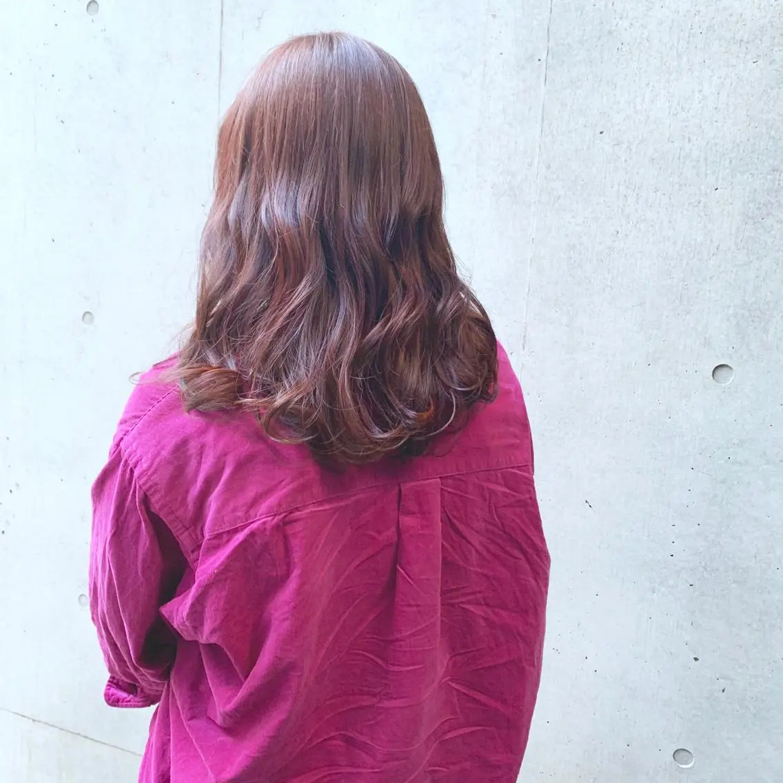 セミロング カラー カット ヘアカラー 井上 美奈子のヘアスタイル