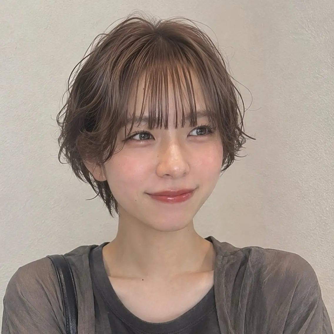 ショート パーマ 似合わせカット ショートヘア 小顔カット 【似合わせ特化】 ショートパーマ/モカのヘアスタイル