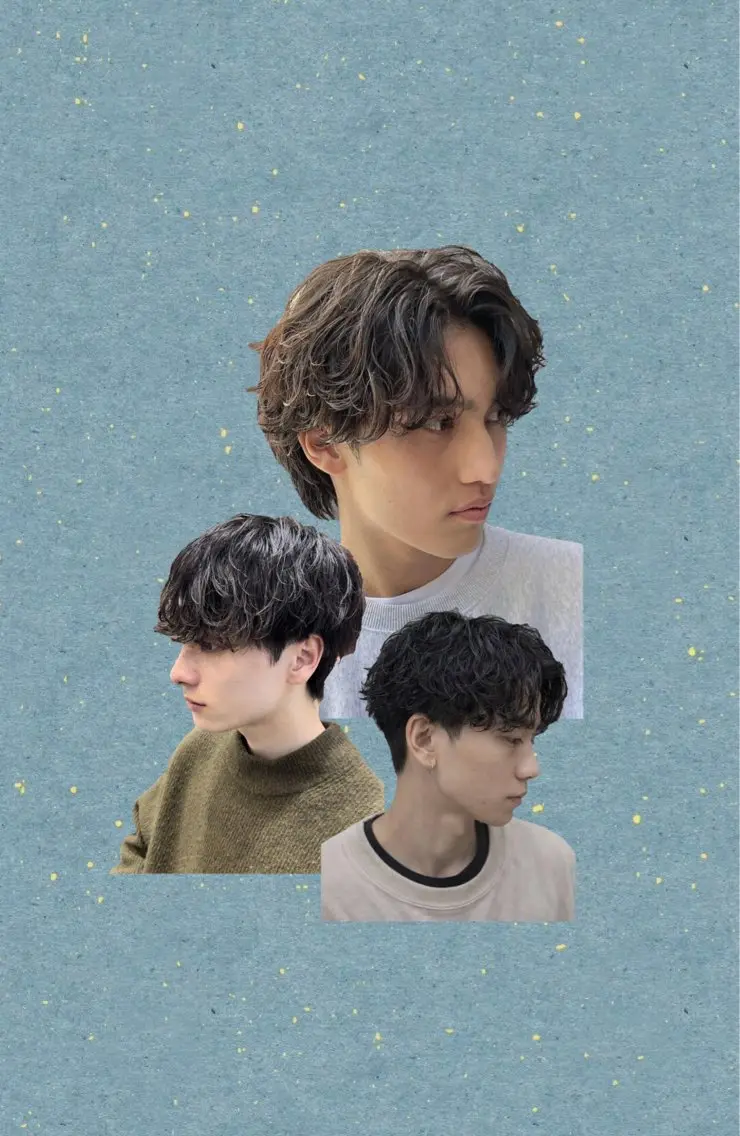 パーマ メンズ カット パーマ ツチダ ヒナのヘアスタイル
