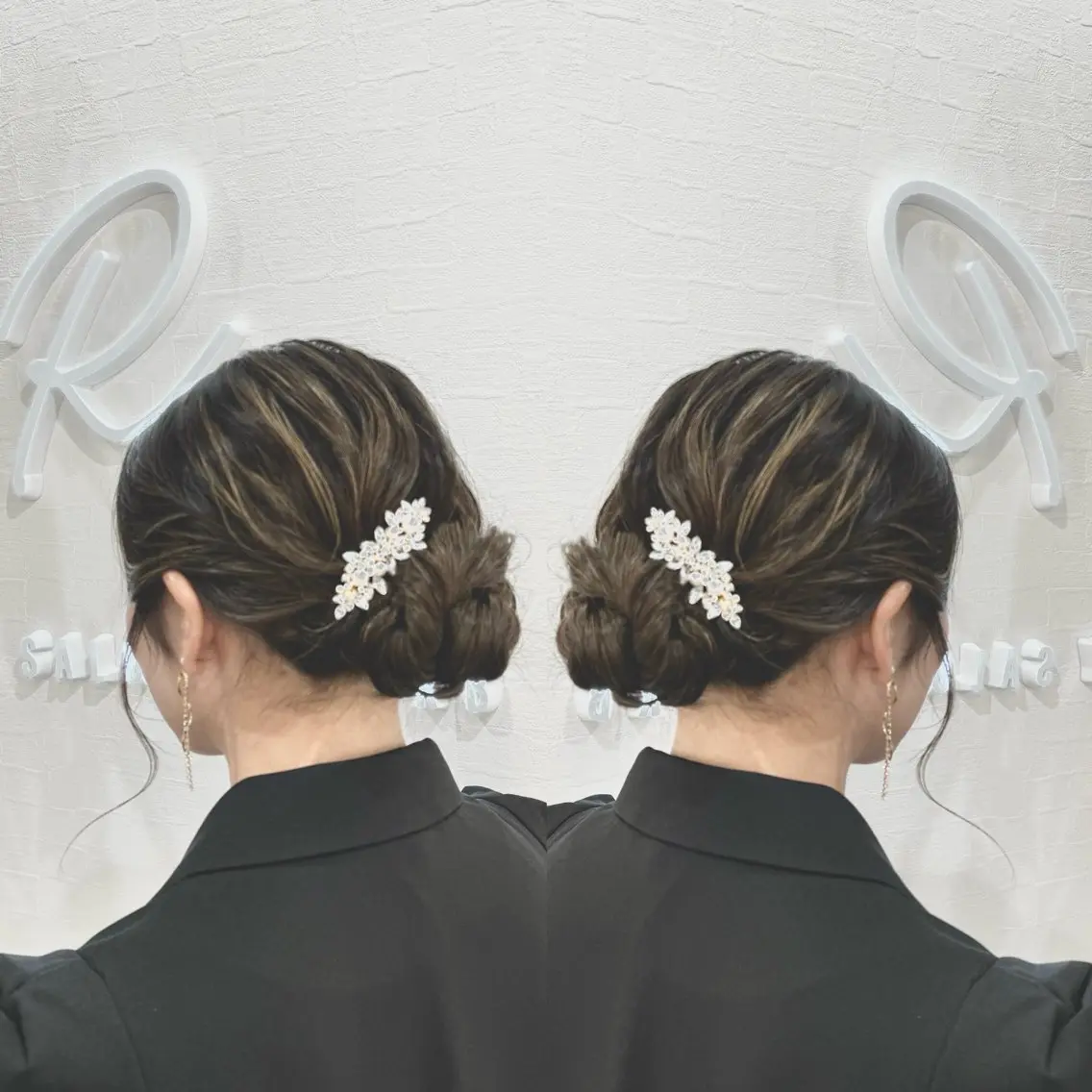 ヘアアレンジ 結婚式・ブライダル ヘアセット 🤍AIRA🤍のヘアスタイル
