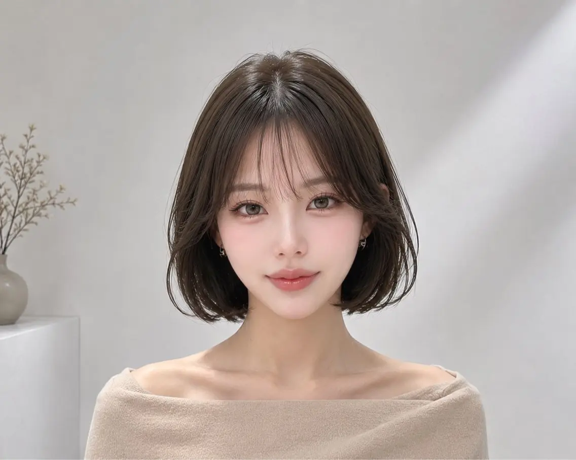🫧韓国風ボブ🫧 ✂️カットモデル✂️平日21時​〜​のみの写真