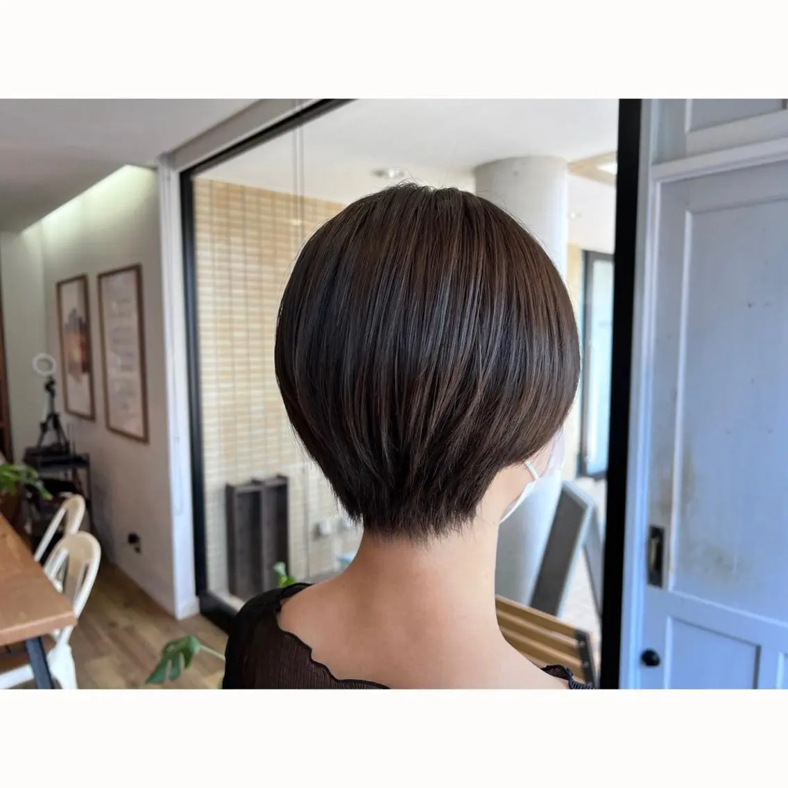 ショート カラー アッシュ ヘアカラー トリートメント ツキダテ ユイのヘアスタイル