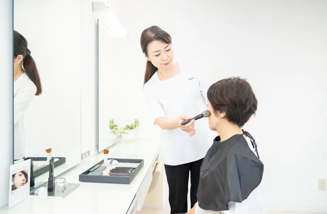美容レッスンの写真