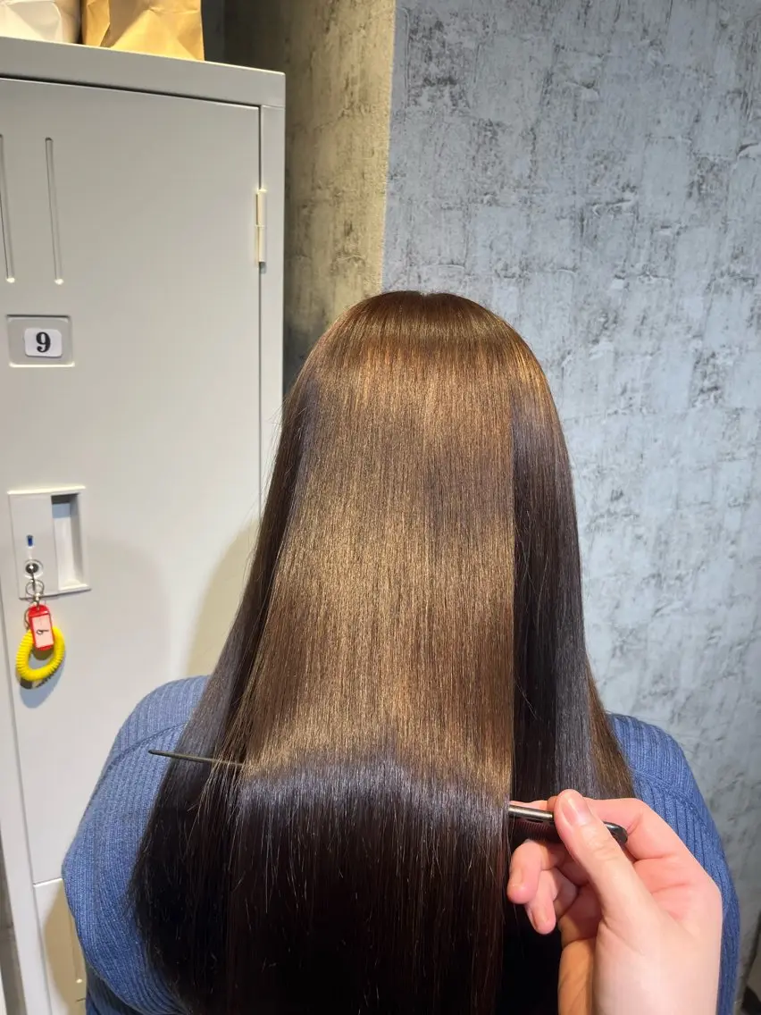 ロング カラー ヘアカラー トリートメント ✨髪質改善カラー✨ ななみのヘアスタイル