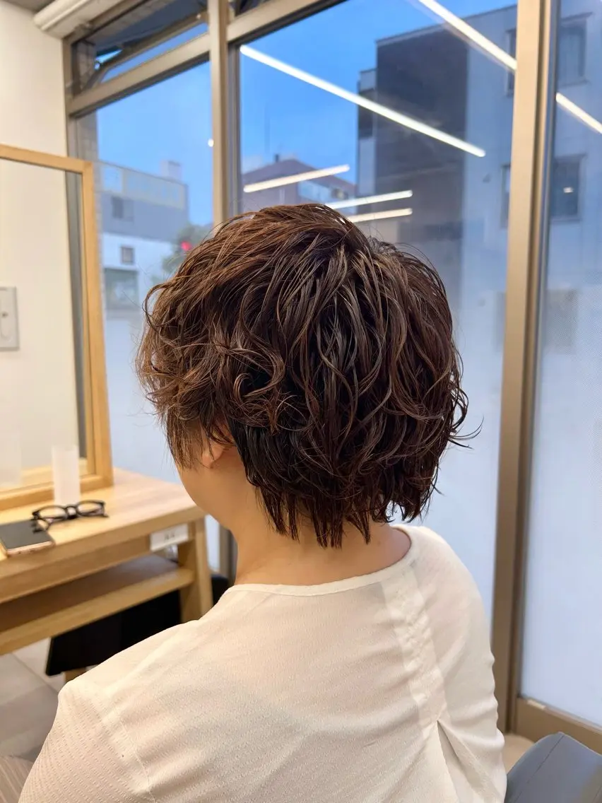 ショート パーマ カット パーマ Ore／Himeka 🌷レディースのヘアスタイル