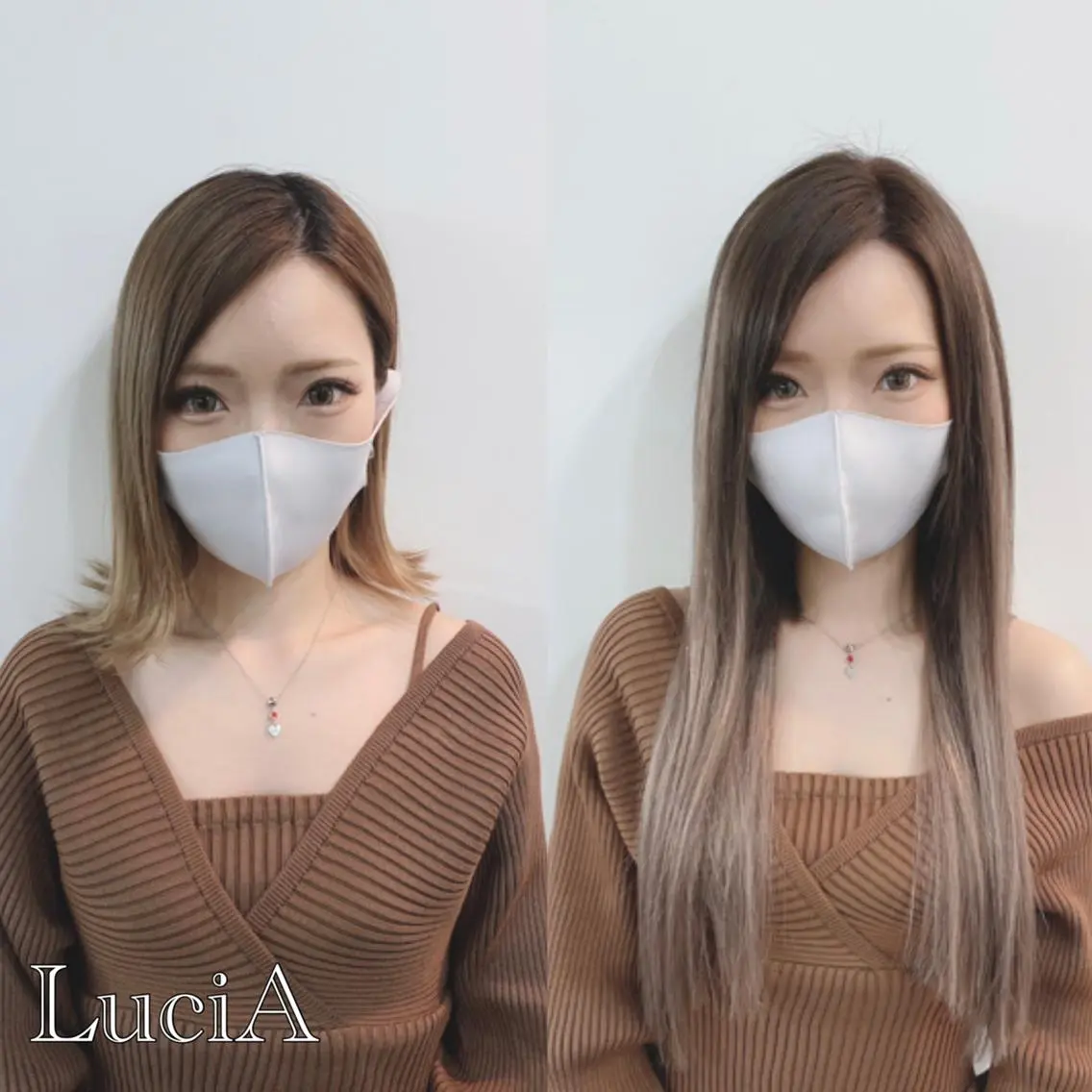 ロング カラー ヘアアレンジ LuciA/エクステ カラー7:30〜のヘアスタイル